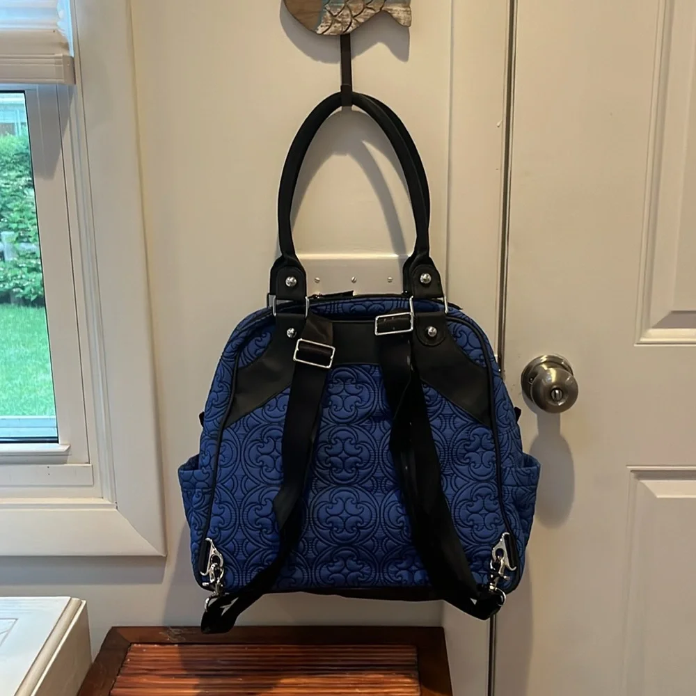 Petunia Pickle Bottom Westminster Stop Embossed Satchel Diaper Bag,NWT